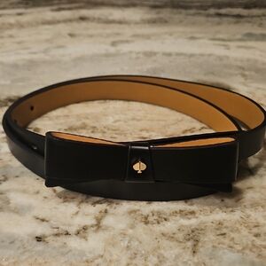Kate Spade Black Adjustable Bow Belt - L/XL